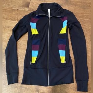 Lululemon size 6 scuba rainbow zip up